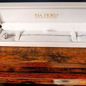 Na Hoku fresh pearl and 14k white gold necklace